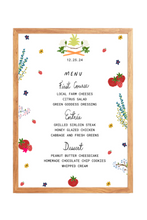 Load image into Gallery viewer, Hand-Drawn Fall Festive Dinner Menu Canva Template
