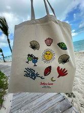 Load image into Gallery viewer, Hand-Drawn Beachy Tote Bag Design Canva Template
