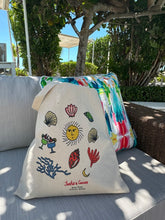 Load image into Gallery viewer, Hand-Drawn Beachy Tote Bag Design Canva Template
