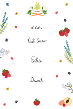 Load image into Gallery viewer, Hand-Drawn Fall Festive Dinner Menu Canva Template
