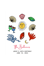 Load image into Gallery viewer, Hand-Drawn Beachy Tote Bag Design Canva Template
