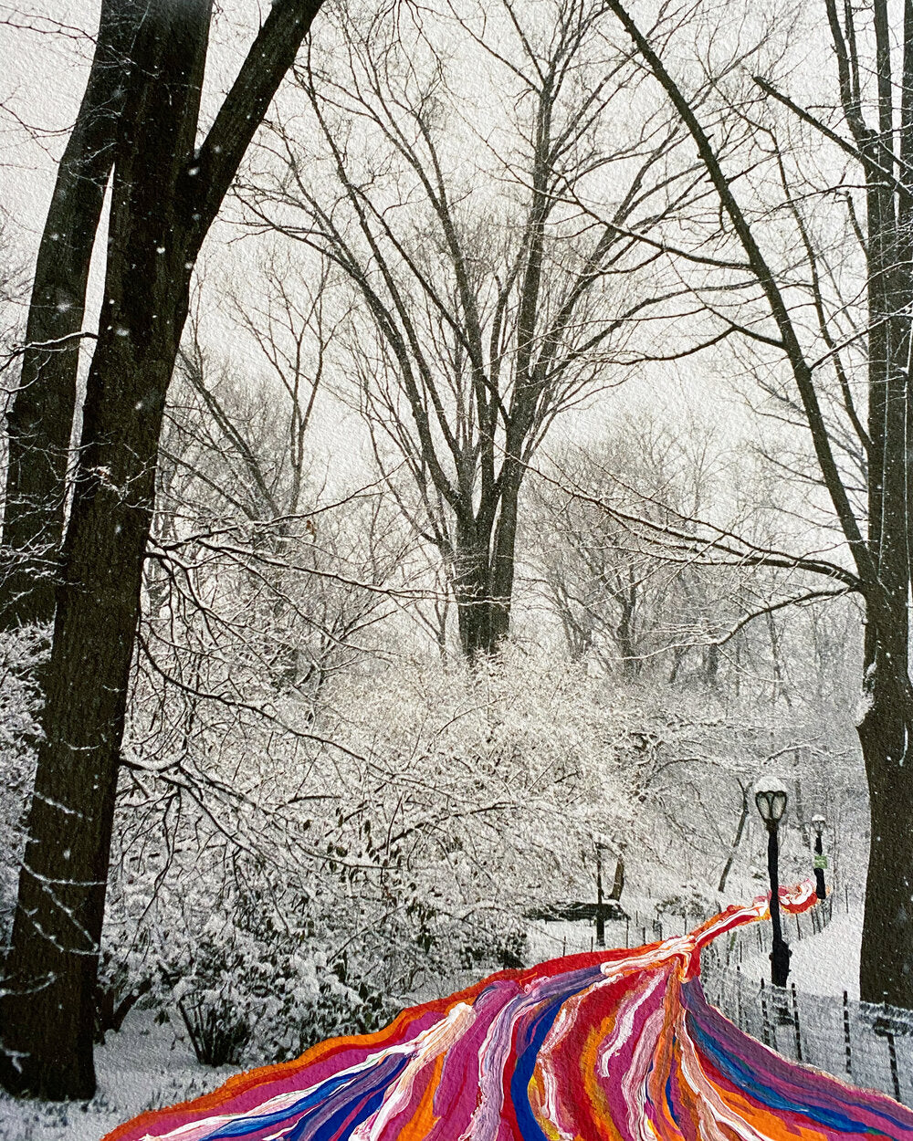 Snowy Central Park (10'' x 8'')