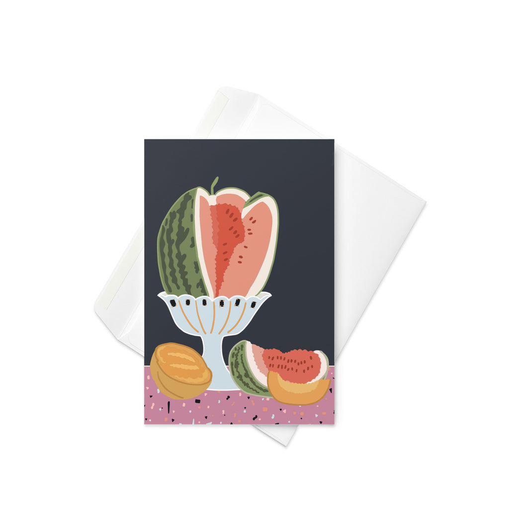 It's a Watermelon Vibe Greeting Card